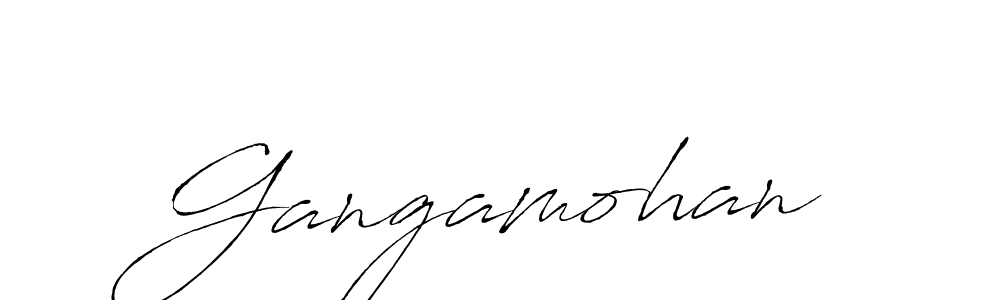 You should practise on your own different ways (Antro_Vectra) to write your name (Gangamohan) in signature. don't let someone else do it for you. Gangamohan signature style 6 images and pictures png