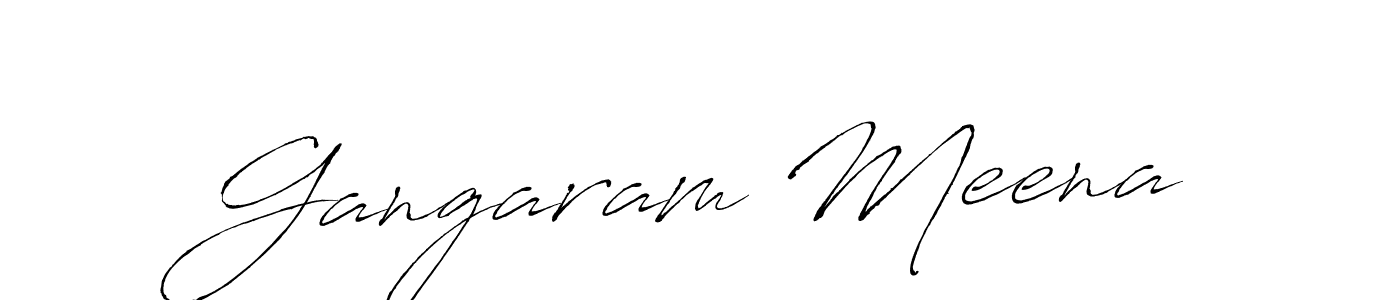 Use a signature maker to create a handwritten signature online. With this signature software, you can design (Antro_Vectra) your own signature for name Gangaram Meena. Gangaram Meena signature style 6 images and pictures png