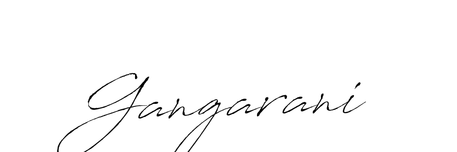 Antro_Vectra is a professional signature style that is perfect for those who want to add a touch of class to their signature. It is also a great choice for those who want to make their signature more unique. Get Gangarani name to fancy signature for free. Gangarani signature style 6 images and pictures png