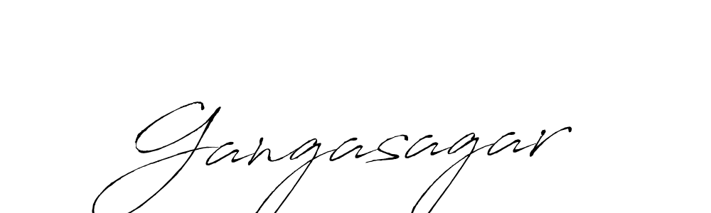 Make a beautiful signature design for name Gangasagar. With this signature (Antro_Vectra) style, you can create a handwritten signature for free. Gangasagar signature style 6 images and pictures png