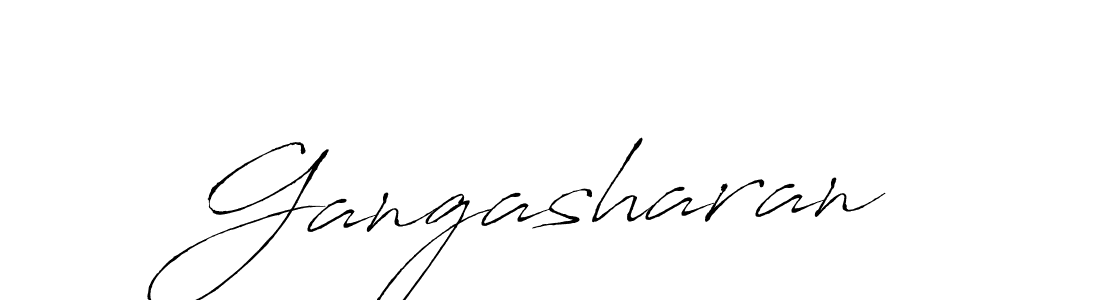 Gangasharan stylish signature style. Best Handwritten Sign (Antro_Vectra) for my name. Handwritten Signature Collection Ideas for my name Gangasharan. Gangasharan signature style 6 images and pictures png