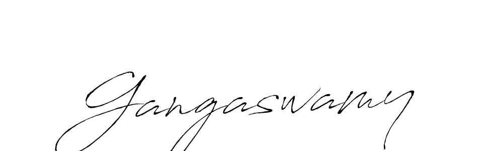 How to make Gangaswamy signature? Antro_Vectra is a professional autograph style. Create handwritten signature for Gangaswamy name. Gangaswamy signature style 6 images and pictures png