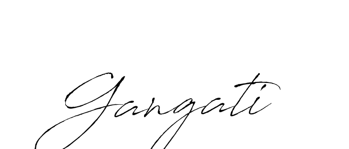 The best way (Antro_Vectra) to make a short signature is to pick only two or three words in your name. The name Gangati include a total of six letters. For converting this name. Gangati signature style 6 images and pictures png