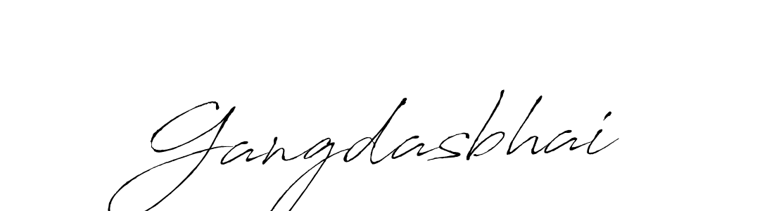 How to make Gangdasbhai name signature. Use Antro_Vectra style for creating short signs online. This is the latest handwritten sign. Gangdasbhai signature style 6 images and pictures png