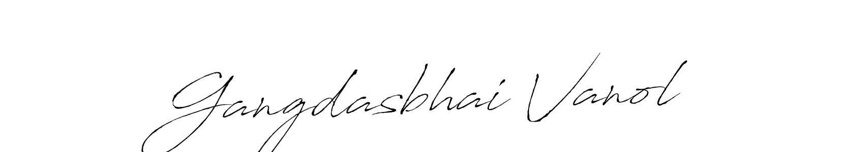 How to Draw Gangdasbhai Vanol signature style? Antro_Vectra is a latest design signature styles for name Gangdasbhai Vanol. Gangdasbhai Vanol signature style 6 images and pictures png