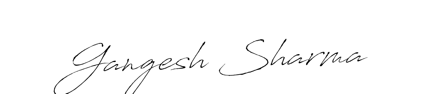 It looks lik you need a new signature style for name Gangesh Sharma. Design unique handwritten (Antro_Vectra) signature with our free signature maker in just a few clicks. Gangesh Sharma signature style 6 images and pictures png
