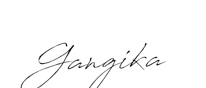 How to make Gangika name signature. Use Antro_Vectra style for creating short signs online. This is the latest handwritten sign. Gangika signature style 6 images and pictures png