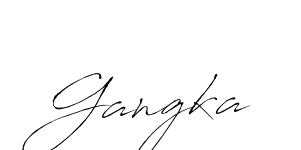 It looks lik you need a new signature style for name Gangka. Design unique handwritten (Antro_Vectra) signature with our free signature maker in just a few clicks. Gangka signature style 6 images and pictures png