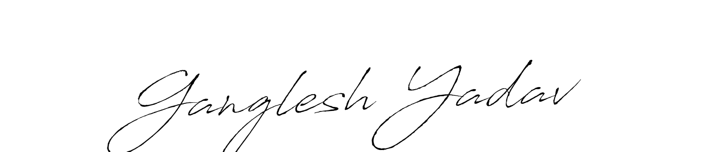 The best way (Antro_Vectra) to make a short signature is to pick only two or three words in your name. The name Ganglesh Yadav include a total of six letters. For converting this name. Ganglesh Yadav signature style 6 images and pictures png