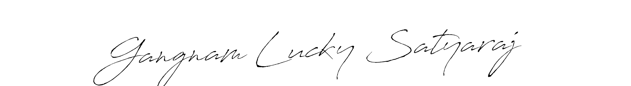 You can use this online signature creator to create a handwritten signature for the name Gangnam Lucky Satyaraj. This is the best online autograph maker. Gangnam Lucky Satyaraj signature style 6 images and pictures png