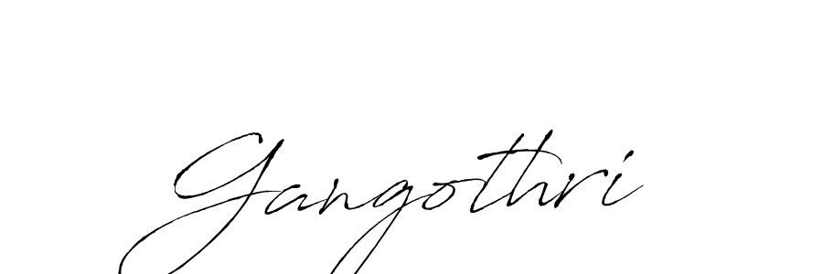 Design your own signature with our free online signature maker. With this signature software, you can create a handwritten (Antro_Vectra) signature for name Gangothri. Gangothri signature style 6 images and pictures png