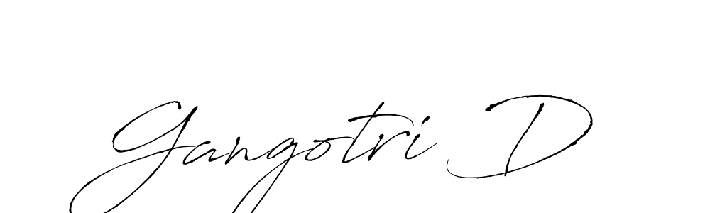 Also we have Gangotri D name is the best signature style. Create professional handwritten signature collection using Antro_Vectra autograph style. Gangotri D signature style 6 images and pictures png