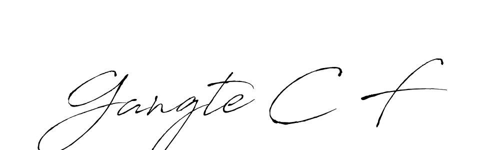 Use a signature maker to create a handwritten signature online. With this signature software, you can design (Antro_Vectra) your own signature for name Gangte C F. Gangte C F signature style 6 images and pictures png