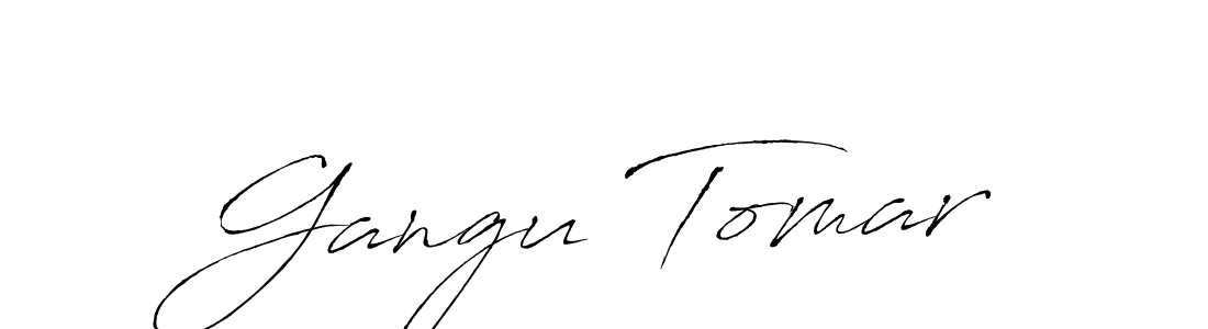 Create a beautiful signature design for name Gangu Tomar. With this signature (Antro_Vectra) fonts, you can make a handwritten signature for free. Gangu Tomar signature style 6 images and pictures png