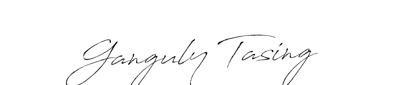 Ganguly Tasing stylish signature style. Best Handwritten Sign (Antro_Vectra) for my name. Handwritten Signature Collection Ideas for my name Ganguly Tasing. Ganguly Tasing signature style 6 images and pictures png