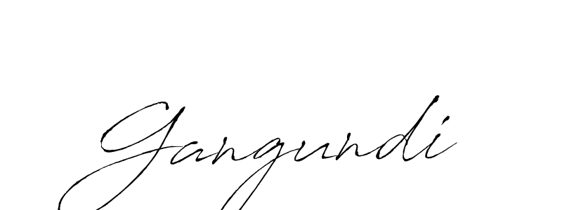 You should practise on your own different ways (Antro_Vectra) to write your name (Gangundi) in signature. don't let someone else do it for you. Gangundi signature style 6 images and pictures png