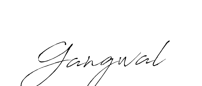 Create a beautiful signature design for name Gangwal. With this signature (Antro_Vectra) fonts, you can make a handwritten signature for free. Gangwal signature style 6 images and pictures png