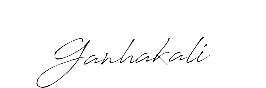 Use a signature maker to create a handwritten signature online. With this signature software, you can design (Antro_Vectra) your own signature for name Ganhakali. Ganhakali signature style 6 images and pictures png