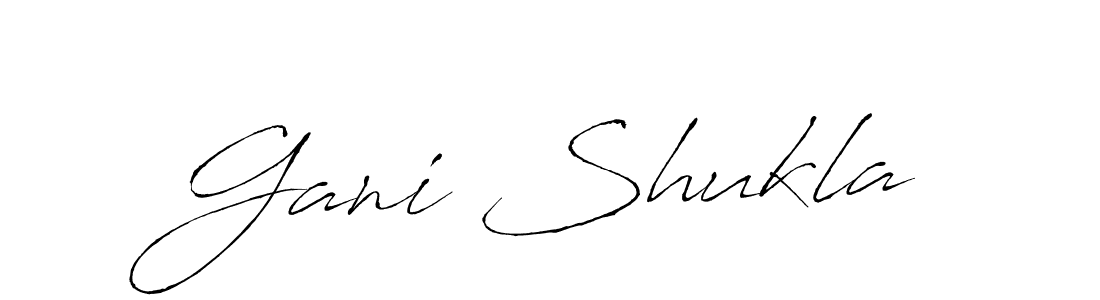 Antro_Vectra is a professional signature style that is perfect for those who want to add a touch of class to their signature. It is also a great choice for those who want to make their signature more unique. Get Gani Shukla name to fancy signature for free. Gani Shukla signature style 6 images and pictures png