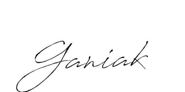 How to Draw Ganiak signature style? Antro_Vectra is a latest design signature styles for name Ganiak. Ganiak signature style 6 images and pictures png