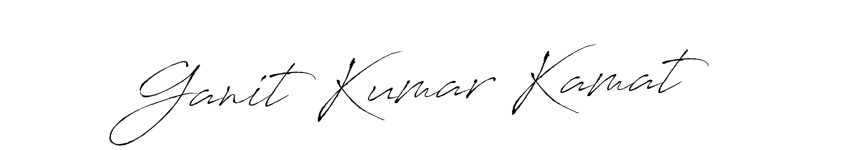 Design your own signature with our free online signature maker. With this signature software, you can create a handwritten (Antro_Vectra) signature for name Ganit Kumar Kamat. Ganit Kumar Kamat signature style 6 images and pictures png