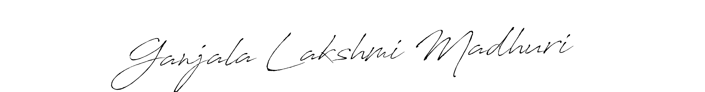 Design your own signature with our free online signature maker. With this signature software, you can create a handwritten (Antro_Vectra) signature for name Ganjala Lakshmi Madhuri. Ganjala Lakshmi Madhuri signature style 6 images and pictures png