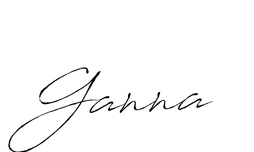 How to make Ganna signature? Antro_Vectra is a professional autograph style. Create handwritten signature for Ganna name. Ganna signature style 6 images and pictures png