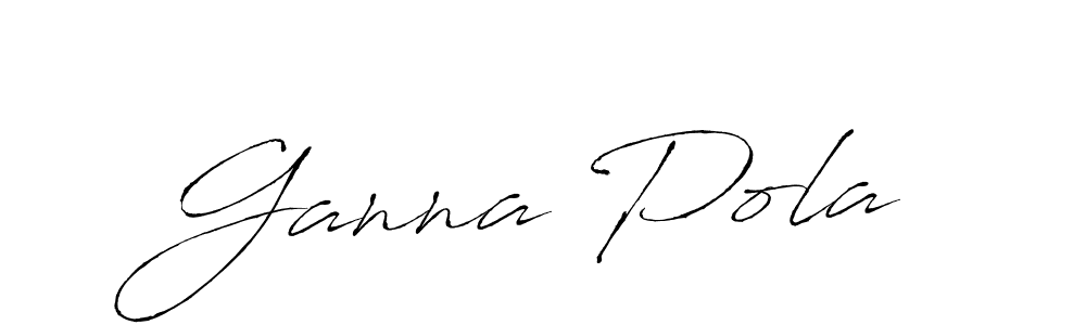 Design your own signature with our free online signature maker. With this signature software, you can create a handwritten (Antro_Vectra) signature for name Ganna Pola. Ganna Pola signature style 6 images and pictures png