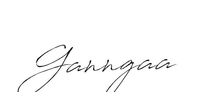 Create a beautiful signature design for name Ganngaa. With this signature (Antro_Vectra) fonts, you can make a handwritten signature for free. Ganngaa signature style 6 images and pictures png