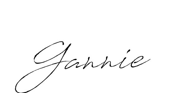 Design your own signature with our free online signature maker. With this signature software, you can create a handwritten (Antro_Vectra) signature for name Gannie. Gannie signature style 6 images and pictures png