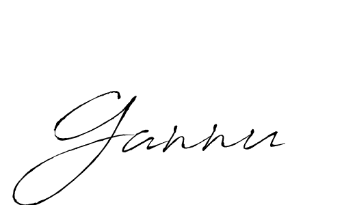 Gannu stylish signature style. Best Handwritten Sign (Antro_Vectra) for my name. Handwritten Signature Collection Ideas for my name Gannu. Gannu signature style 6 images and pictures png
