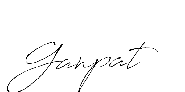 Design your own signature with our free online signature maker. With this signature software, you can create a handwritten (Antro_Vectra) signature for name Ganpat. Ganpat signature style 6 images and pictures png