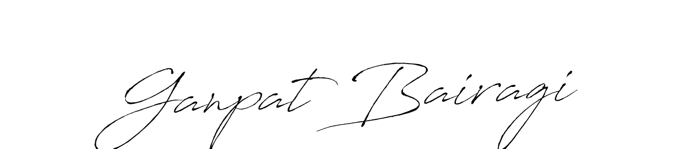 Also we have Ganpat Bairagi name is the best signature style. Create professional handwritten signature collection using Antro_Vectra autograph style. Ganpat Bairagi signature style 6 images and pictures png