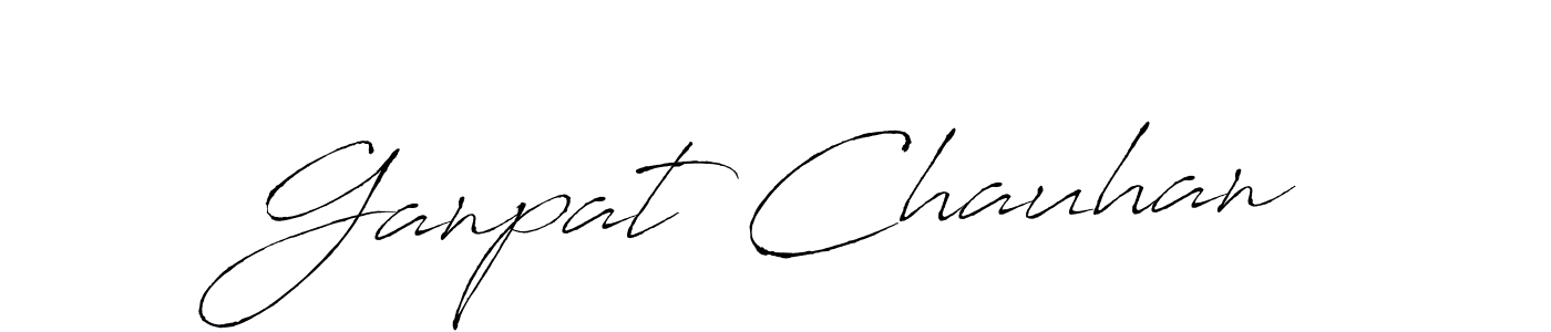 It looks lik you need a new signature style for name Ganpat Chauhan. Design unique handwritten (Antro_Vectra) signature with our free signature maker in just a few clicks. Ganpat Chauhan signature style 6 images and pictures png