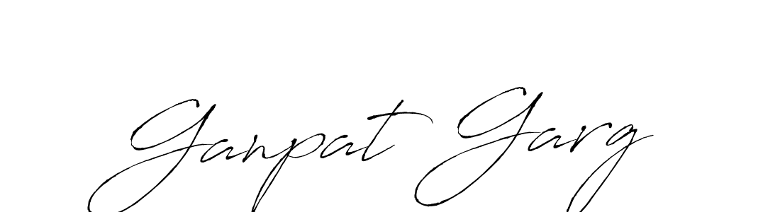 Design your own signature with our free online signature maker. With this signature software, you can create a handwritten (Antro_Vectra) signature for name Ganpat Garg. Ganpat Garg signature style 6 images and pictures png