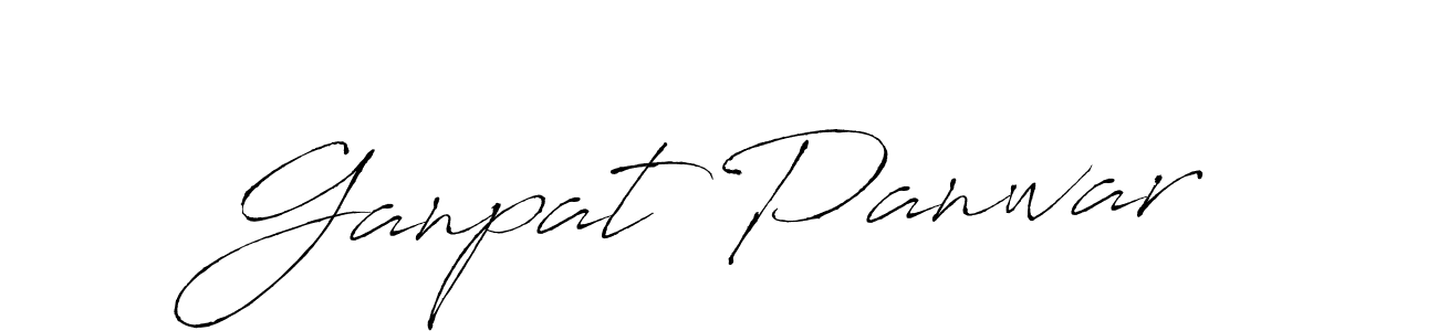 Design your own signature with our free online signature maker. With this signature software, you can create a handwritten (Antro_Vectra) signature for name Ganpat Panwar. Ganpat Panwar signature style 6 images and pictures png