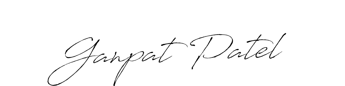 Use a signature maker to create a handwritten signature online. With this signature software, you can design (Antro_Vectra) your own signature for name Ganpat Patel. Ganpat Patel signature style 6 images and pictures png