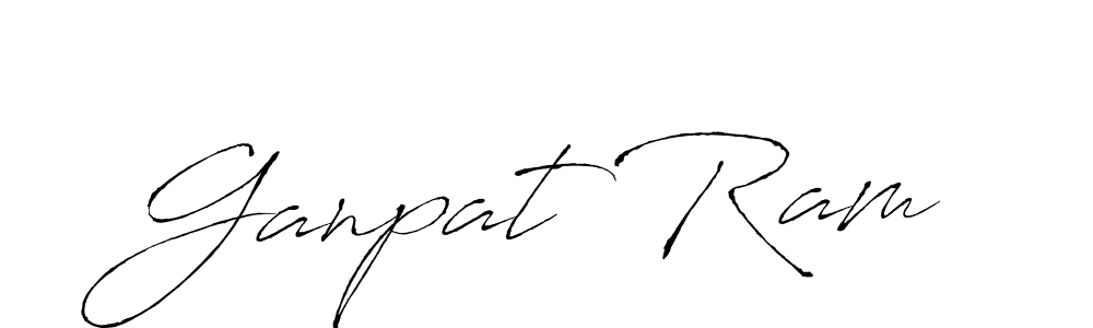 How to make Ganpat Ram signature? Antro_Vectra is a professional autograph style. Create handwritten signature for Ganpat Ram name. Ganpat Ram signature style 6 images and pictures png
