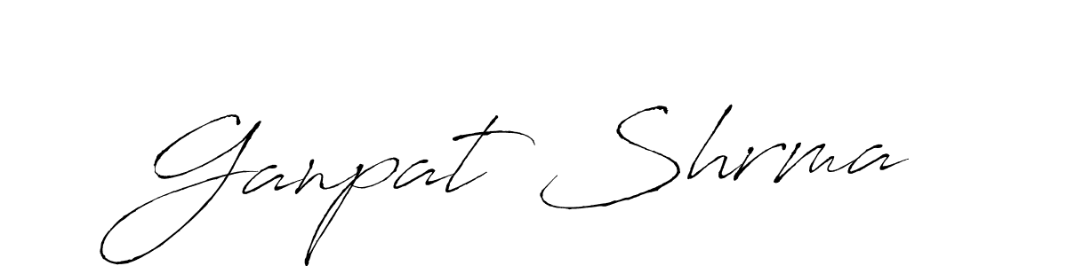 It looks lik you need a new signature style for name Ganpat Shrma. Design unique handwritten (Antro_Vectra) signature with our free signature maker in just a few clicks. Ganpat Shrma signature style 6 images and pictures png