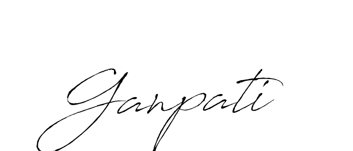 Design your own signature with our free online signature maker. With this signature software, you can create a handwritten (Antro_Vectra) signature for name Ganpati. Ganpati signature style 6 images and pictures png