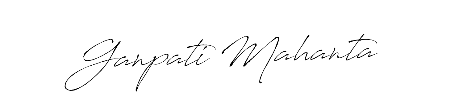 Also we have Ganpati Mahanta name is the best signature style. Create professional handwritten signature collection using Antro_Vectra autograph style. Ganpati Mahanta signature style 6 images and pictures png