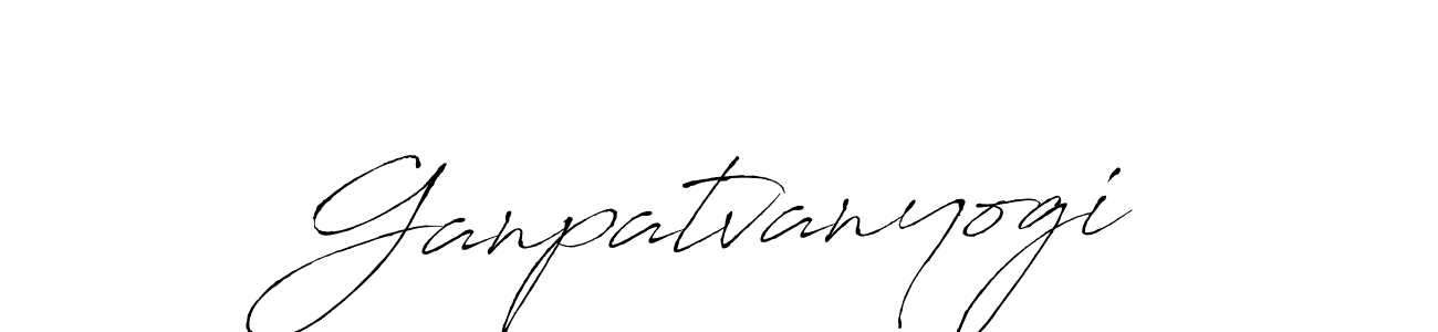 How to make Ganpatvanyogi signature? Antro_Vectra is a professional autograph style. Create handwritten signature for Ganpatvanyogi name. Ganpatvanyogi signature style 6 images and pictures png