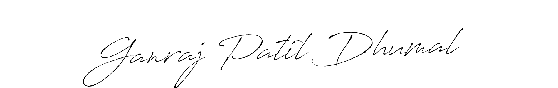 Antro_Vectra is a professional signature style that is perfect for those who want to add a touch of class to their signature. It is also a great choice for those who want to make their signature more unique. Get Ganraj Patil Dhumal name to fancy signature for free. Ganraj Patil Dhumal signature style 6 images and pictures png