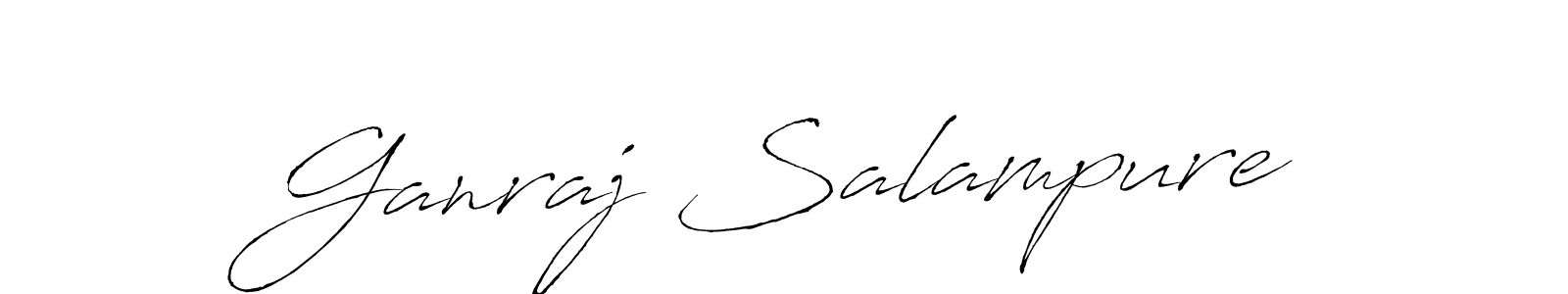 Make a beautiful signature design for name Ganraj Salampure. With this signature (Antro_Vectra) style, you can create a handwritten signature for free. Ganraj Salampure signature style 6 images and pictures png
