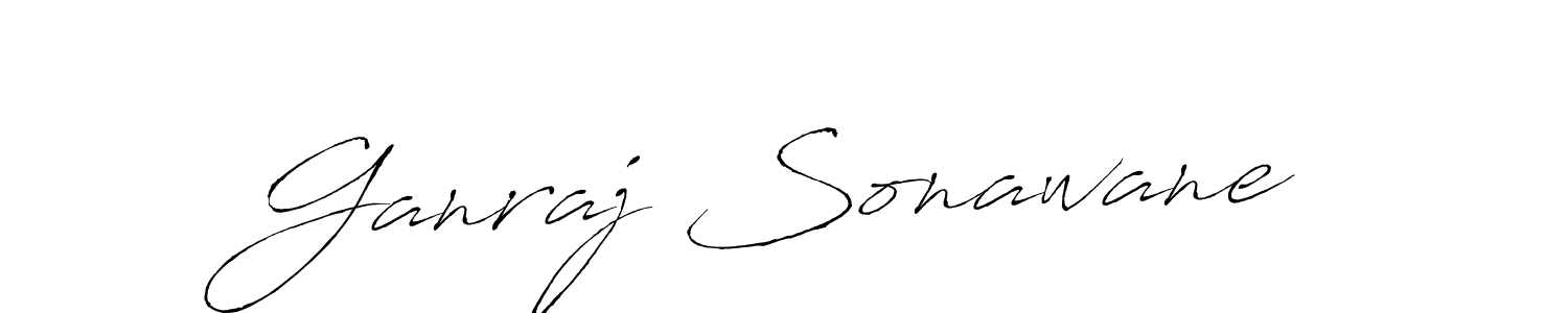 Create a beautiful signature design for name Ganraj Sonawane. With this signature (Antro_Vectra) fonts, you can make a handwritten signature for free. Ganraj Sonawane signature style 6 images and pictures png