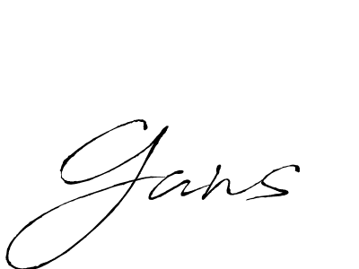if you are searching for the best signature style for your name Gans. so please give up your signature search. here we have designed multiple signature styles  using Antro_Vectra. Gans signature style 6 images and pictures png