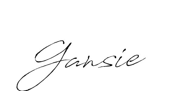 Make a beautiful signature design for name Gansie. With this signature (Antro_Vectra) style, you can create a handwritten signature for free. Gansie signature style 6 images and pictures png