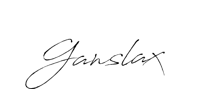 Ganslax stylish signature style. Best Handwritten Sign (Antro_Vectra) for my name. Handwritten Signature Collection Ideas for my name Ganslax. Ganslax signature style 6 images and pictures png