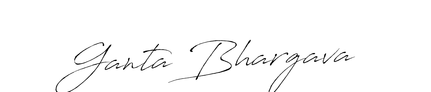 Ganta Bhargava stylish signature style. Best Handwritten Sign (Antro_Vectra) for my name. Handwritten Signature Collection Ideas for my name Ganta Bhargava. Ganta Bhargava signature style 6 images and pictures png