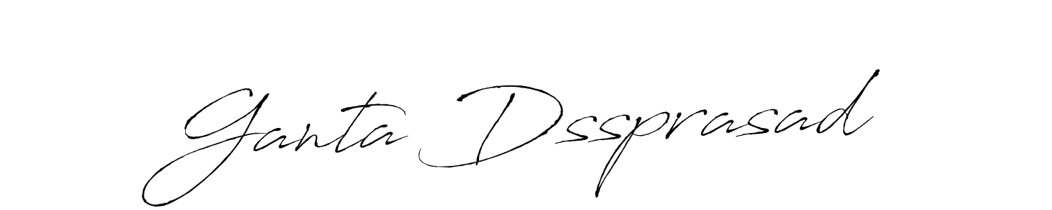 Antro_Vectra is a professional signature style that is perfect for those who want to add a touch of class to their signature. It is also a great choice for those who want to make their signature more unique. Get Ganta Dssprasad name to fancy signature for free. Ganta Dssprasad signature style 6 images and pictures png